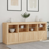 Sideboard with LED Lights Sonoma Oak 163x37x67 cm 3209074