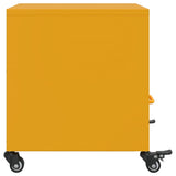 Bedside Cabinets 2 pcs Mustard Yellow 36x39x43.5 cm Steel 846711