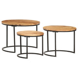 Nesting Tables 3 pcs Solid Acacia Wood 286185