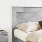 Headboard with Headboard Concrete Grey 160 cm Engineered Wood 887436