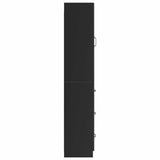 Cabinet Set 2 pcs Black 33 x 34.5 x 87 cm Engineered Wood 3416971