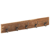 Hall Hanger with 5 Hooks 100x2.5x15 cm Solid Reclaimed Wood 321950