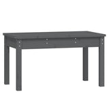 Garden Bench Grey Solid pine wood Medium Tough Garden Bench 823999