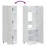 Kitchen Cupboard "Porto" High Gloss White Engineered Wood 854109