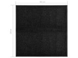 Doormat Washable Black 90x120 cm 323412