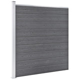 Garden Fence WPC 699x186 cm Grey 3053227