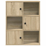 ZNTS Bookcase Sonoma Oak 60x24x76.5 cm Engineered Wood 860384