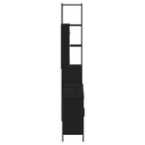 4 Piece Bathroom Furniture Set Black Engineered Wood 3214810