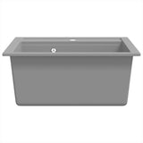 Granite Kitchen Sink Single Basin Grey 142949