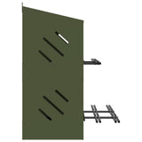 Chicken Nesting Box with 6 Compartments Olive Green Metal 864351