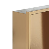 Shower Niche Brushed Gold 32x32x9 cm Stainless Steel 4005125