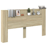 Headboard Cabinet with LED Sonoma 180 x 16.5 x 103.5 cm 8006545