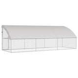 Chicken Cage 3 pcs Silver 600 x 200 x 200 cm Galvanised Steel 3368318
