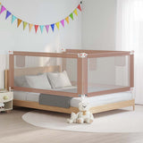 Toddler Safety Bed Rail Taupe 190x25 cm Fabric 10223