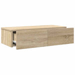 ZNTS Wall Shelf with Drawers Sonoma Oak 60x26.5x15 cm Engineered Wood 859970