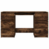Writing Desk Smoked Oak 140x50x77 cm Engineered Wood 815438