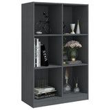 Book Cabinet Grey 70x33x110 cm Solid Pinewood 809956