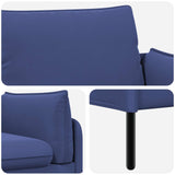 2-Seater Sofa 2-Seater Police Blue 188 x 81 x 89 cm Velvet 42048624
