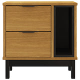 Bedside Cabinet "FLAM" 49x35x50 cm Solid Wood Pine 357813