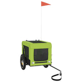 Pet Bike Trailer Green and Black Oxford Fabric and Iron 93913