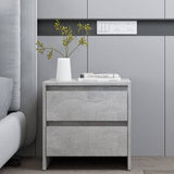 Bedside Cabinets 2 pcs Concrete Grey 45x34.5x44.5 cm Engineered Wood 809854