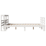 Bed Frame with Headboard without Mattress White 140x200 cm 3306113