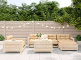 Garden Sofa Set Natural Wood Solid pine wood 3250548
