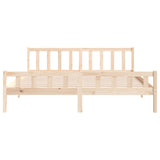 Bed Frame without Mattress Solid Wood 160x200 cm 810689