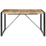 Dining Table 140x140x75 cm Rough Mango Wood 321572