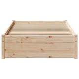 Bed Frame Natural Pine Solid Pine wood Small Single Storage 3301646