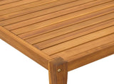 Garden Table Solid Acacia Wood Natural 60 x 60 x 30 cm 42022065