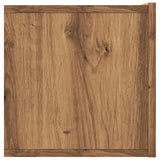 Wall Mounted TV Cabinet Artisan Oak 120x30x30 cm Engineered Wood 856021