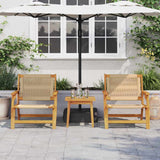 Garden Furniture 2 pcs Beige 67 x 76 x 73 cm Solid Acacia Wood 367833
