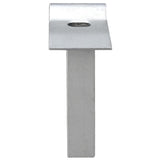ZNTS Mesh Garden Gate Galvanised Steel 289x75 cm Grey 143362