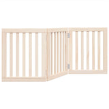 Dog Gate Foldable 3 Panels 150 cm Poplar Wood 352236