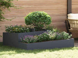 Garden Planter Anthracite 100 x 100 x 50 cm Cold-rolled Steel 873587