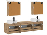 Bathroom Cabinet Set 5 pcs Artisan Oak 50 x 14.5 x 70 cm 3406606