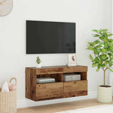 TV Wall Cabinet Old Wood 80 x 30 x 40 cm Engineered Wood 882977