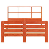 Bed Frame without Mattress Wax Brown 120x200 cm Solid Wood Pine 3309922