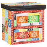 Bedside Cabinet with Drawer 2 pcs Multicolour 40 x 30 x 40 cm 4017589