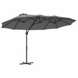Umbrella Anthracite 372 x 198 x 243 cm Polyester and Aluminium 42003377