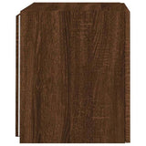 TV Wall Cabinets with LED Lights 2 pcs Brown Oak 40.5x35x40 cm 837259