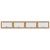 Dog Gate with Stands 4 pcs Artisan Oak 100 x 60 cm 892120