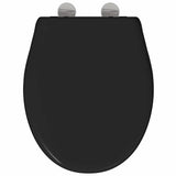 Toilet Seat Black 47 x 37 x 4 cm Duroplast 42002352