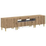 5 Piece LED TV Cabinet Artisan Oak Engineered Wood 3416609