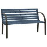 Garden Bench Grey Chinese fir wood, steel 81 cm Durable 317120
