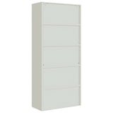 File Cabinet Light Grey 90x40x200 cm Steel 339761