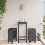 Bar Stools 2 pcs Grey 40x36x75 cm Solid Wood Pine 825347