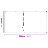 Clear Tarpaulin with Eyelets 2x5 m PVC 4018594
