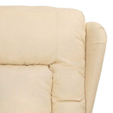 Recliner Chair Cream Fabric 339057